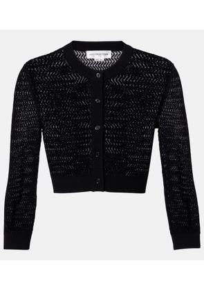Victoria Beckham Pointelle cropped cardigan