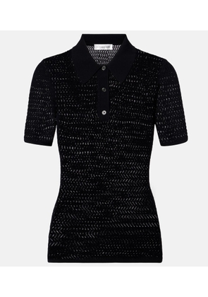 Victoria Beckham Pointelle polo shirt