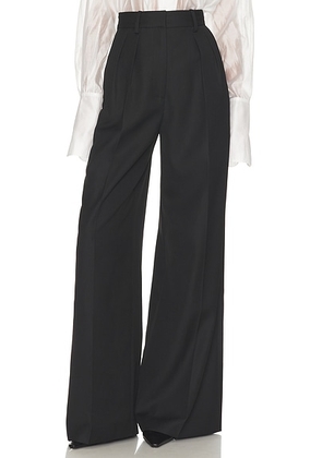 Helsa The Double Pleat Trouser in Black - Black. Size XS (also in XXS).