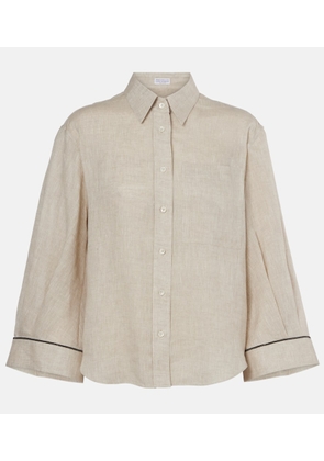 Brunello Cucinelli Monili linen shirt