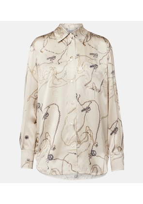 Victoria Beckham Printed silk shirt