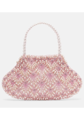 Clio Peppiatt Scallop Mini embellished tote bag
