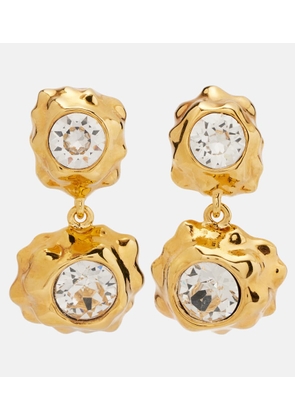 Oscar de la Renta Embellished drop earrings