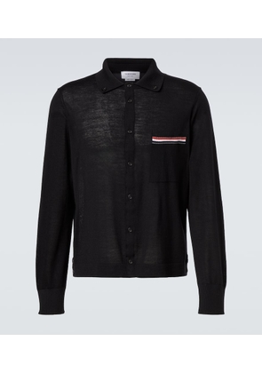 Thom Browne RWB Stripe virgin wool cardigan