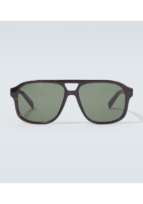 Gucci Web Stripe aviator sunglasses