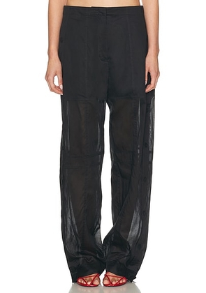 Jil Sander 110 Trouser in Black - Black. Size 34 (also in 36, 38, 40).