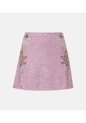 Clio Peppiatt Marina embellished miniskirt