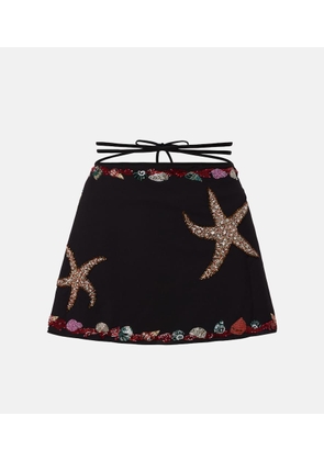 Clio Peppiatt Calypso beaded wrap skirt