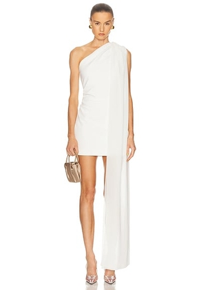 ILA Mery One Shoulder Mini Dress in White - White. Size 36 (also in ).