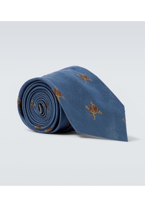 Polo Ralph Lauren Embroidered silk tie