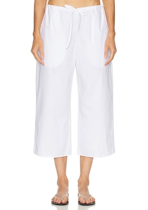 FLORE FLORE Josephine Trouser in White - White. Size L (also in S, M).