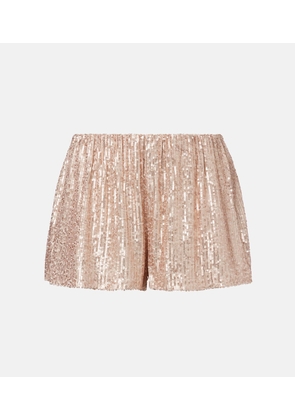 Norma Kamali Boyfriend Elephant sequined shorts