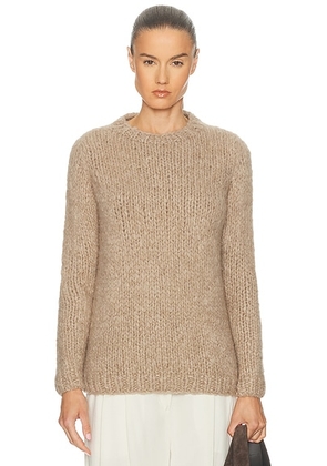 Gabriela Hearst Lawerence Sweater in Oatmeal - Beige. Size L (also in M).