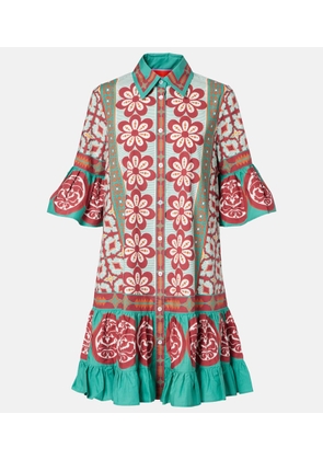 La DoubleJ Choux printed cotton poplin shirt dress