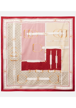 Gucci New Majo silk twill scarf