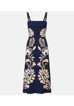 La DoubleJ Buy Me A Martini floral satin midi dress