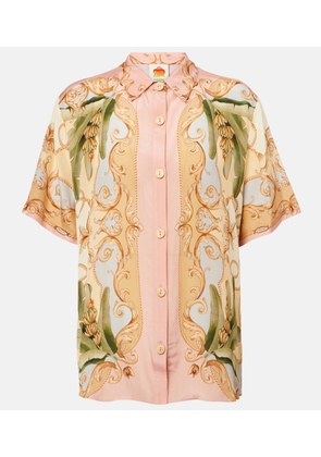 Farm Rio Banana Royalty Kalendoscope printed shirt