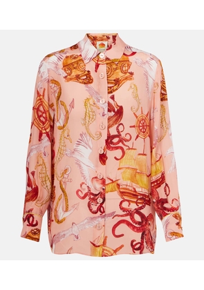 Farm Rio Nautical Wonder printed shirt