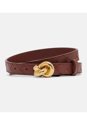 Bottega Veneta Knot Intrecciato leather belt