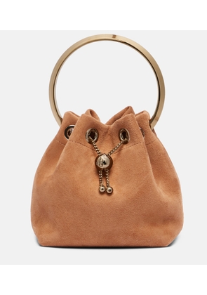 Jimmy Choo Bon Bon Small suede bucket bag