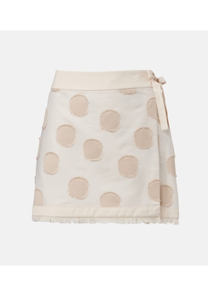 Simkhai Bethany polka-dot wrap skirt