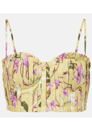 Agua by Agua Bendita Morgina floral cotton bustier