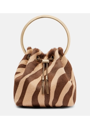 Jimmy Choo Bon Bon Small calf hair bucket bag