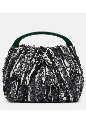 Dries Van Noten Sequined jacquard tote bag