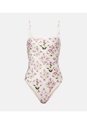 Agua by Agua Bendita Durazno printed swimsuit