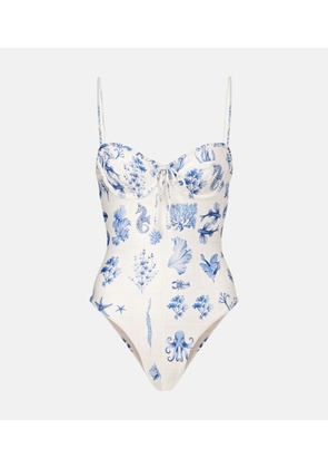 Agua by Agua Bendita Ebano printed swimsuit