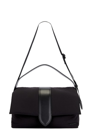 JACQUEMUS Le Messenger Bambino Bag in Black - Black. Size all.