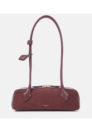 Alaia Le Teckel Small suede shoulder bag