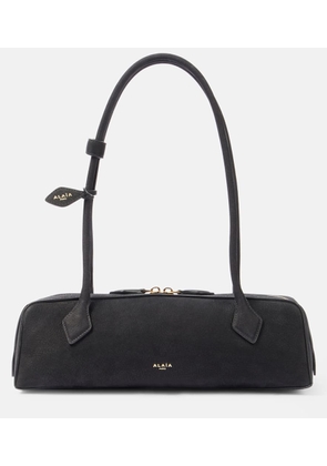 Alaia Le Teckel Medium suede shoulder bag