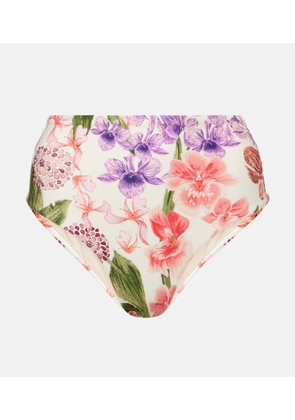Agua by Agua Bendita Floral high-rise bikini bottoms