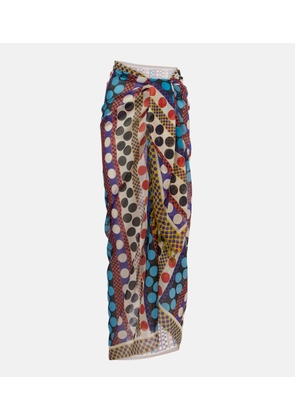 Valentino Escape cotton and silk beach cover-up