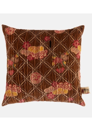 The House of Lyria Sainfoin floral cotton cushion