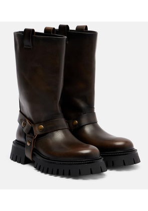 Golden Goose Kurt leather biker boots