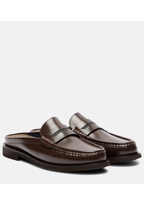 Brunello Cucinelli Monili leather mules