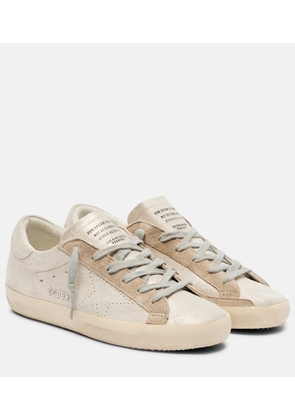 Golden Goose Super-Star glitter leather sneakers