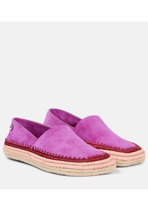 Loewe Paula's Ibiza Rio suede slip-on shoes