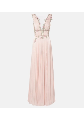 Costarellos Nalina embellished georgette gown