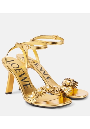 Loewe Paula's Ibiza Petal leather sandals