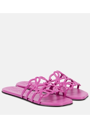 Loewe Anagram leather slides