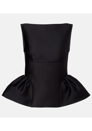 Roland Mouret Peplum taffeta top