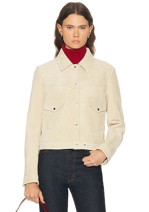 Jil Sander Sport Jacket in Sand Stone - Cream. Size 34 (also in 36, 38, 40).
