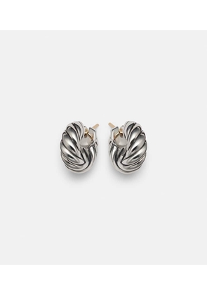 David Yurman Sculpted Cable sterling silver hoop earrings