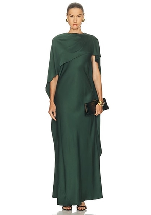 SIMKHAI Izel Cape Gown in Cypress - Green. Size 0 (also in ).