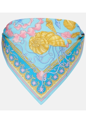 Versace Underwater Barocco twill bandeau top