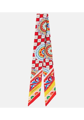 Dolce&Gabbana Carretto silk twill scarf