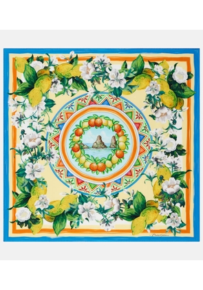 Dolce&Gabbana Printed silk twill scarf